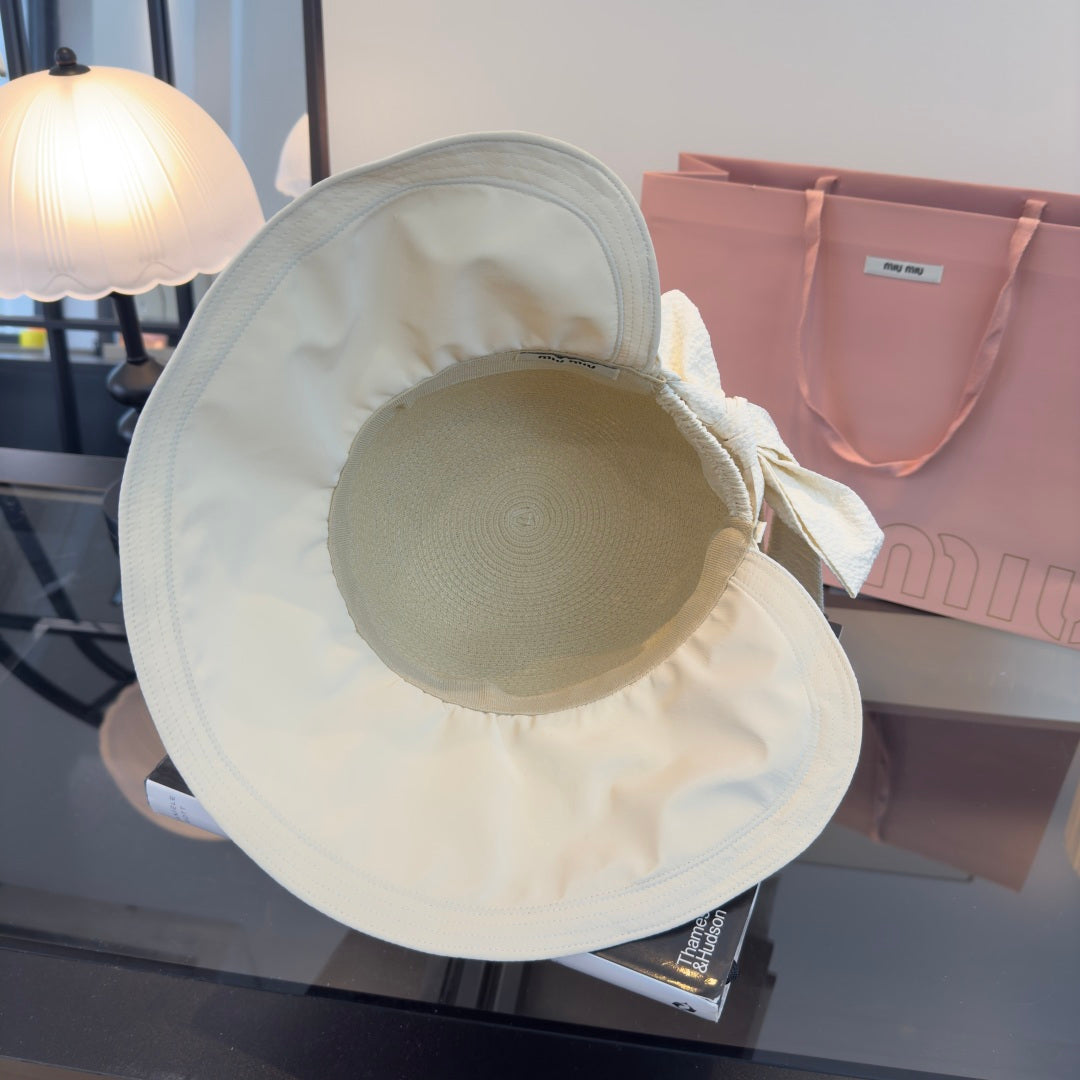 Miu 26s Straw Hat Cotton 391262