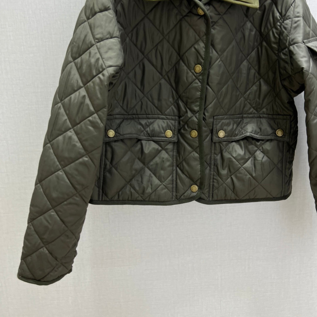 MC Chitre Jacket Olive Green Polyester Fiber