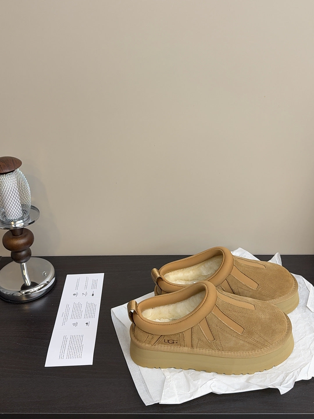 UGG Tazz Sunwave Slippers Brown Suede