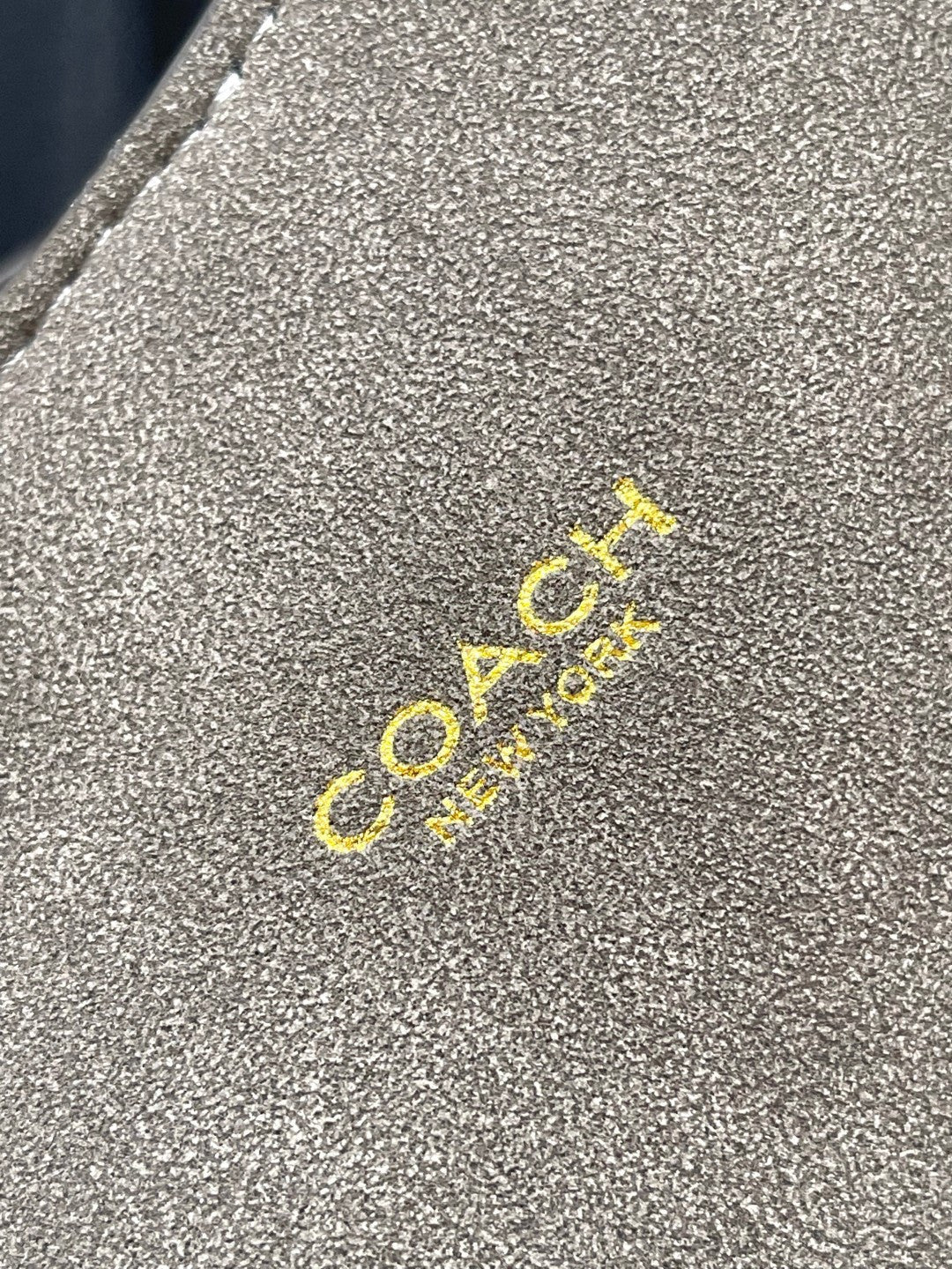 Coach Brooklyn Shoulder Bag 39cm Taupe Suede