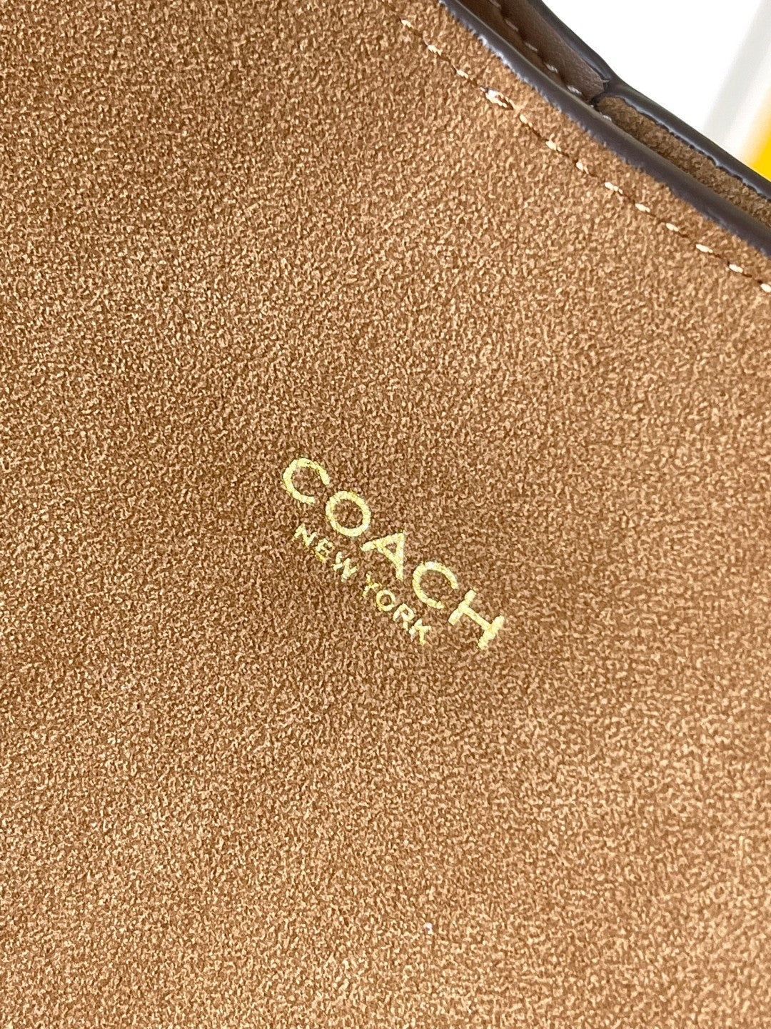 Coach Brooklyn Shoulder Bag 39cm Dark Khahi Suede