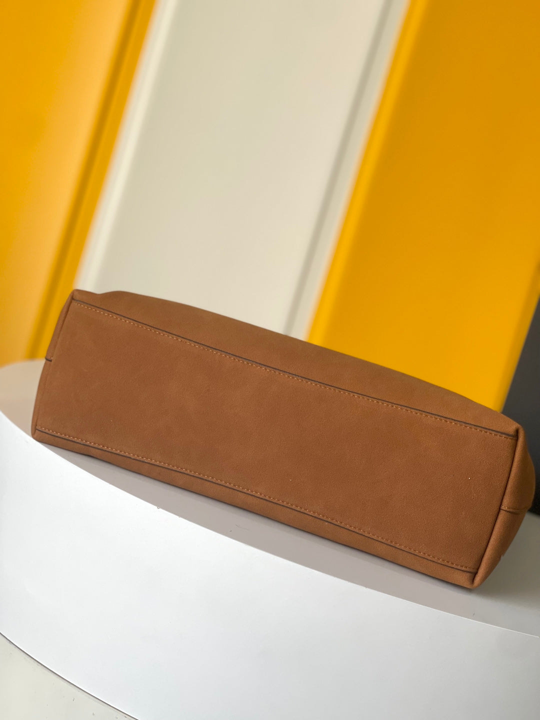 Coach Brooklyn Shoulder Bag 39cm Camel Suede