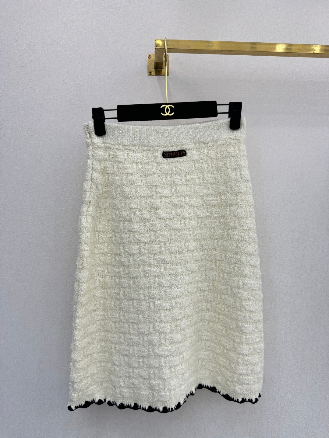 CC 26s Midi Skirt White Cotton Silk 363532