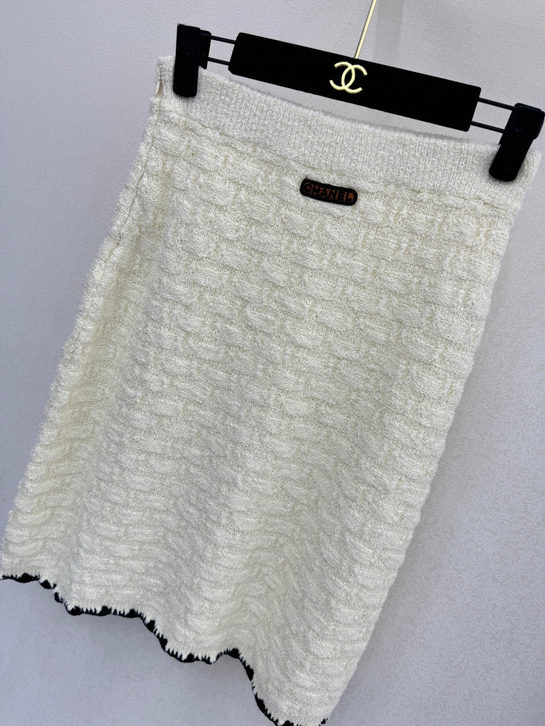 CC 26s Midi Skirt White Cotton Silk 363532