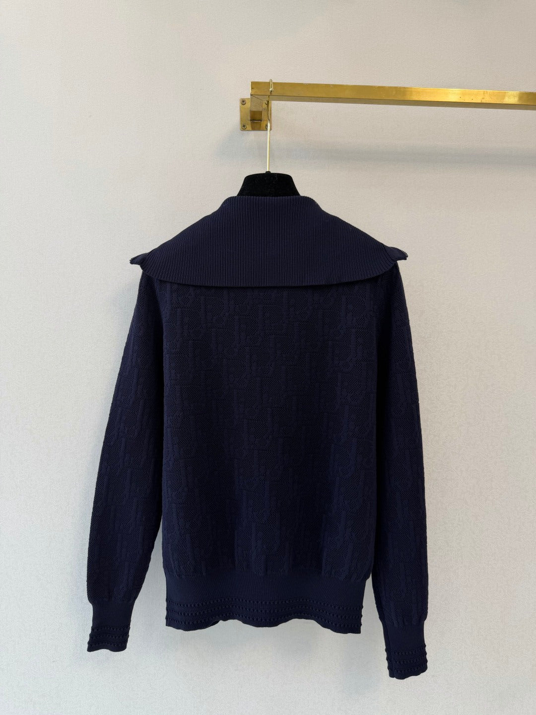 CD 26s Set Double-Zip Collar Cardigan+ Long Pant Navy Blue Tencel 424797