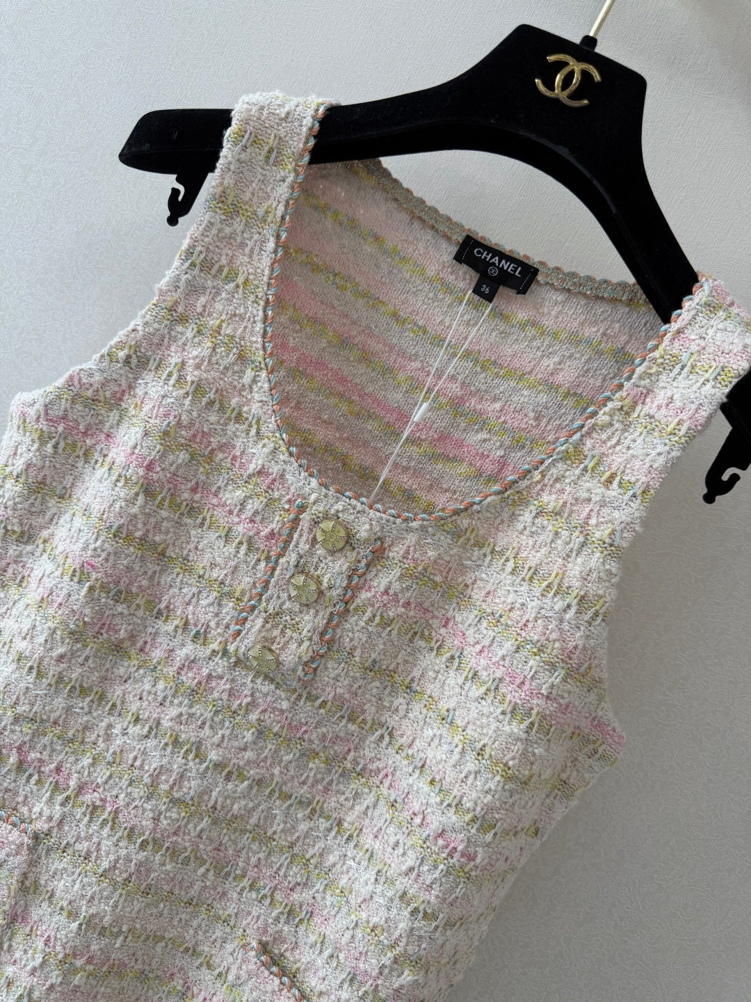 CC 26s Vest Dress Colorful Wool Nylon 424749