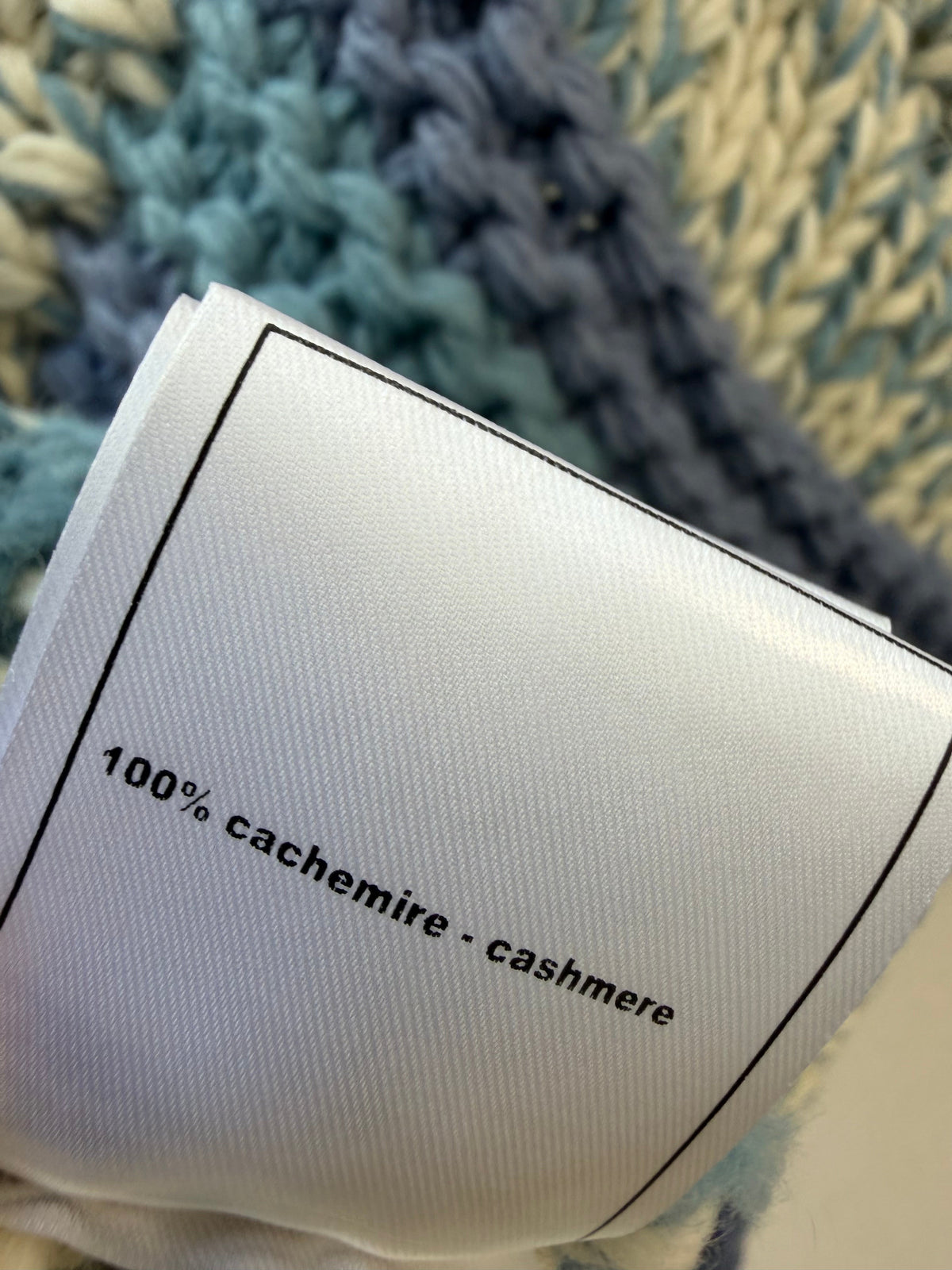 Chanel 26s Knit Vest Striped Blue White Cashmere 429784