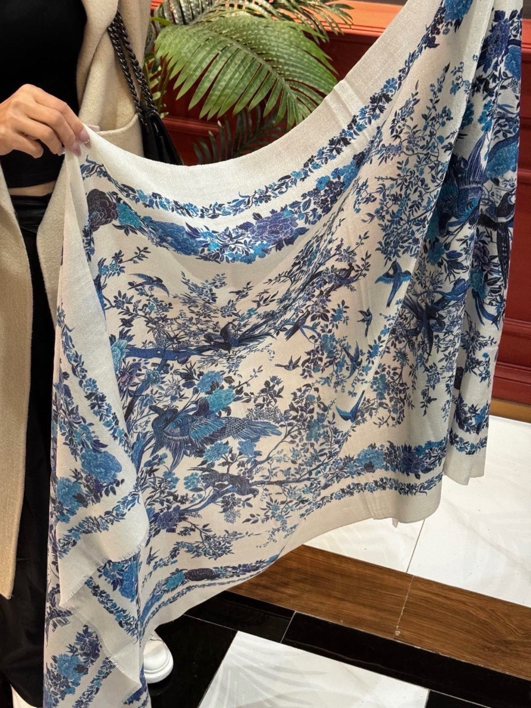 Dior 26s Scarf 140cm Silk & Cashmere 300232