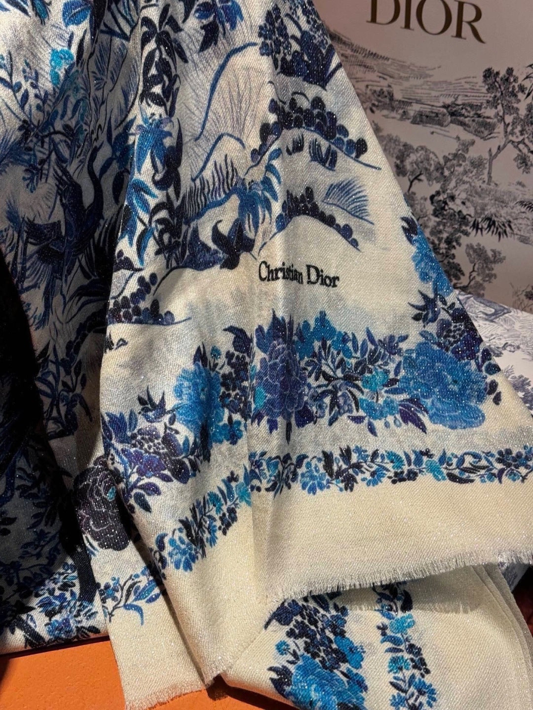 Dior 26s Scarf 140cm Silk & Cashmere 300232