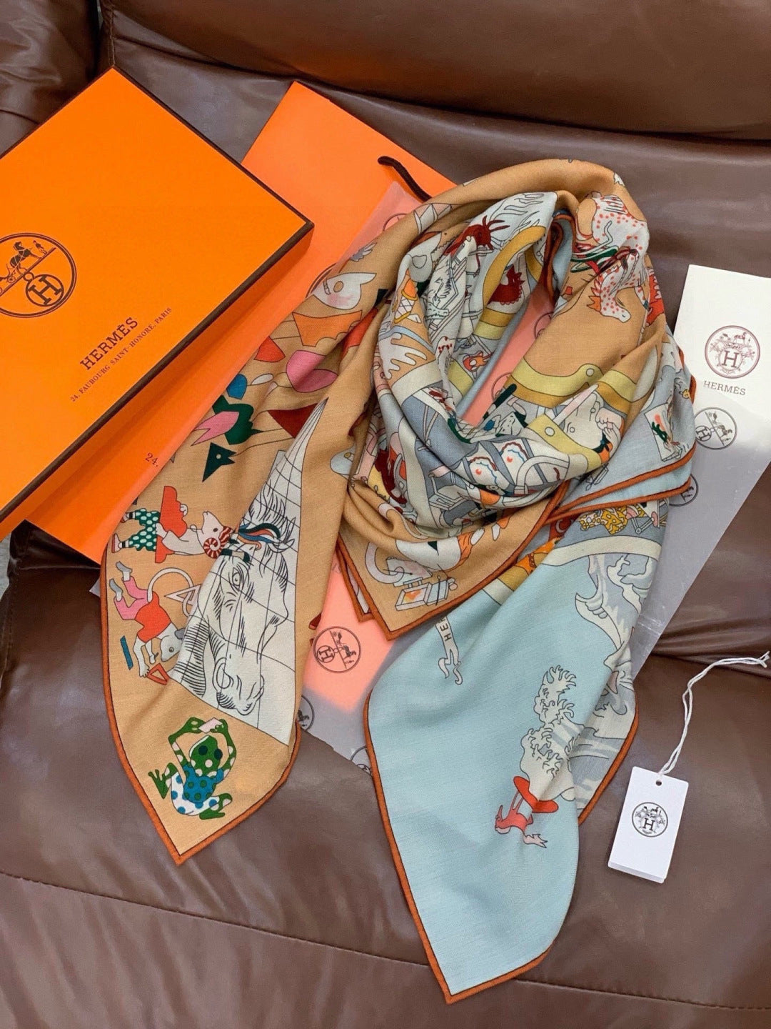 HM 26s Scarf 140 In Cashmere And Silk 304246