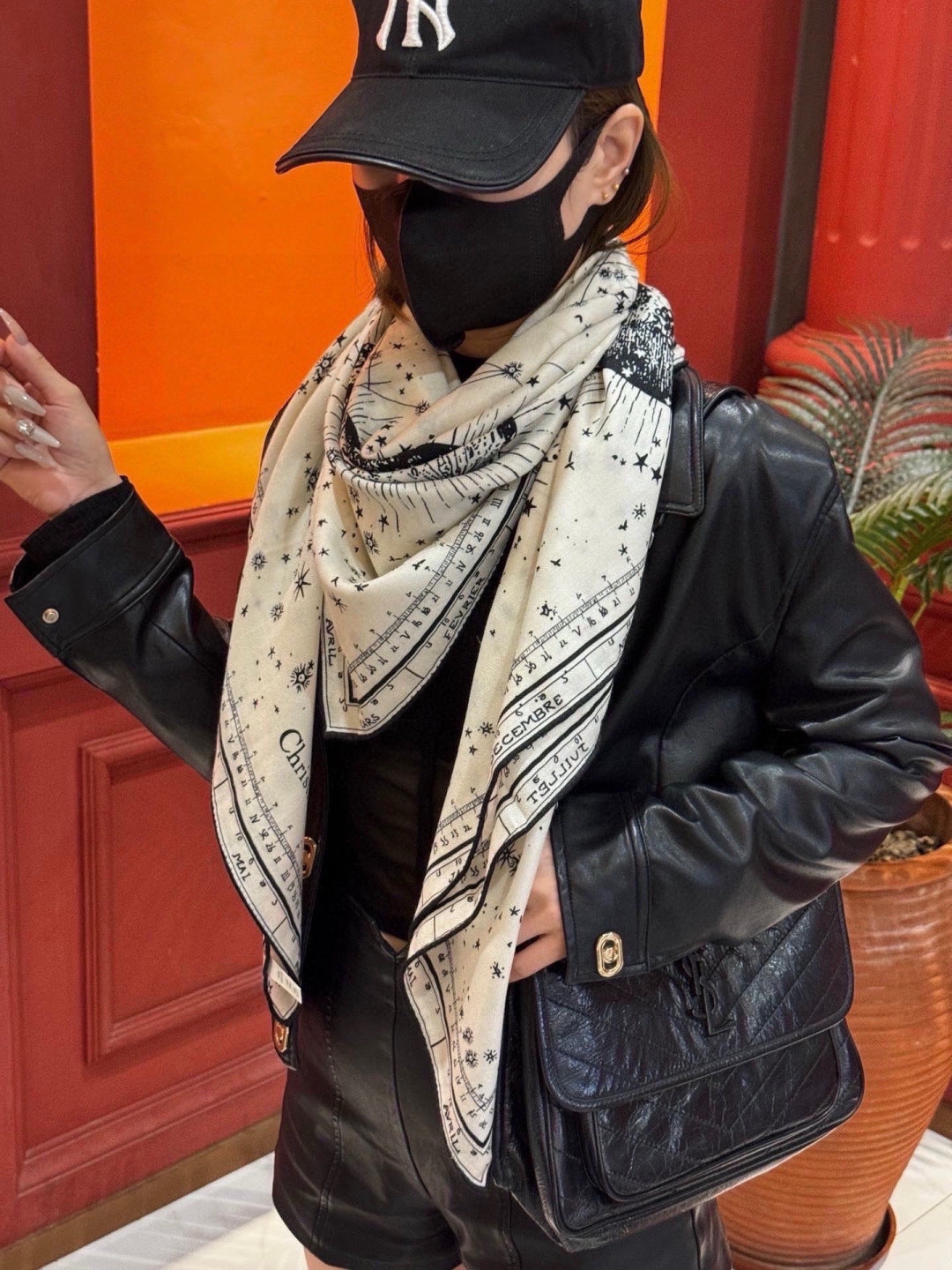 Dior 26s Scarf 140cm Silk & Cashmere 304689