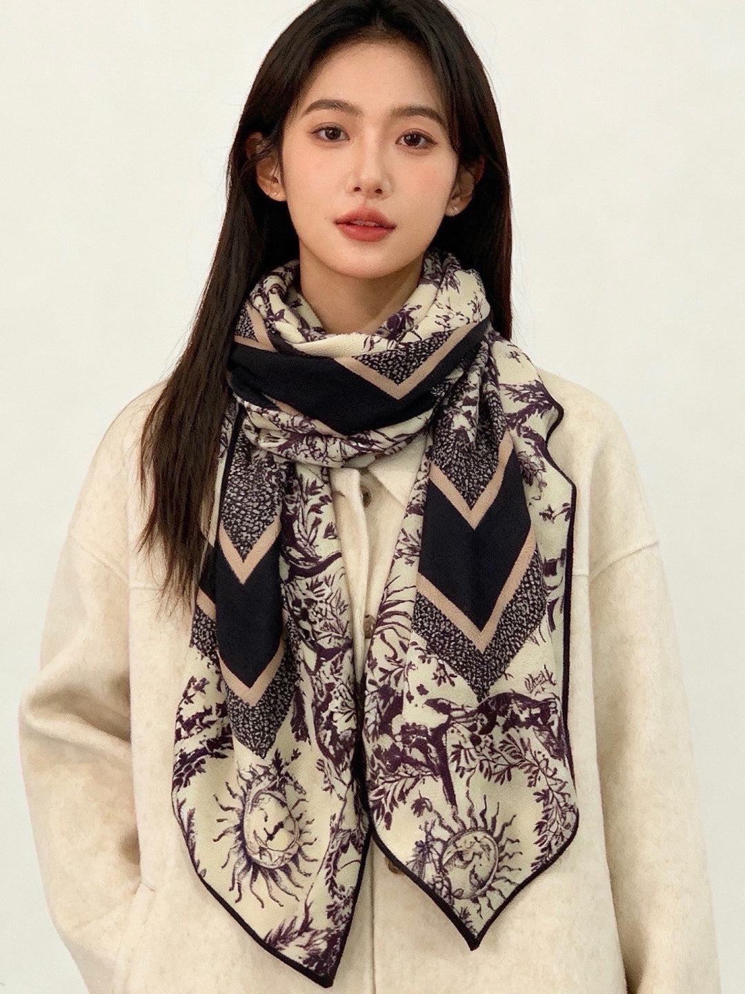 Dior 26s Scarf 140cm Silk & Cashmere 304709
