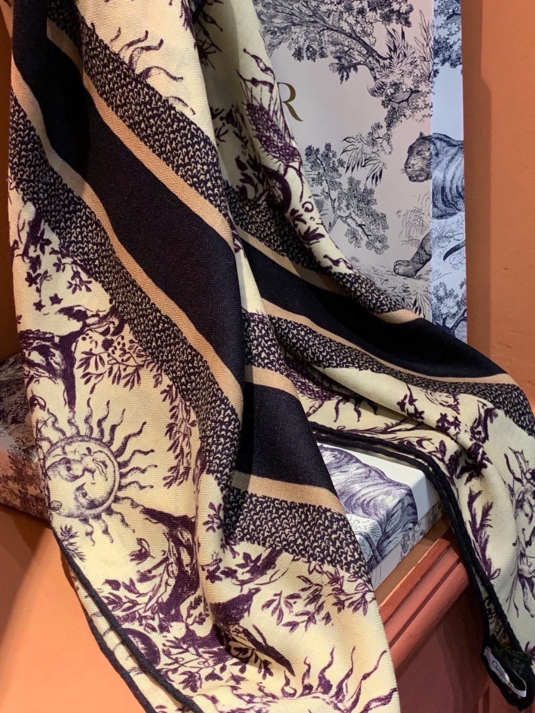 Dior 26s Scarf 140cm Silk & Cashmere 304709