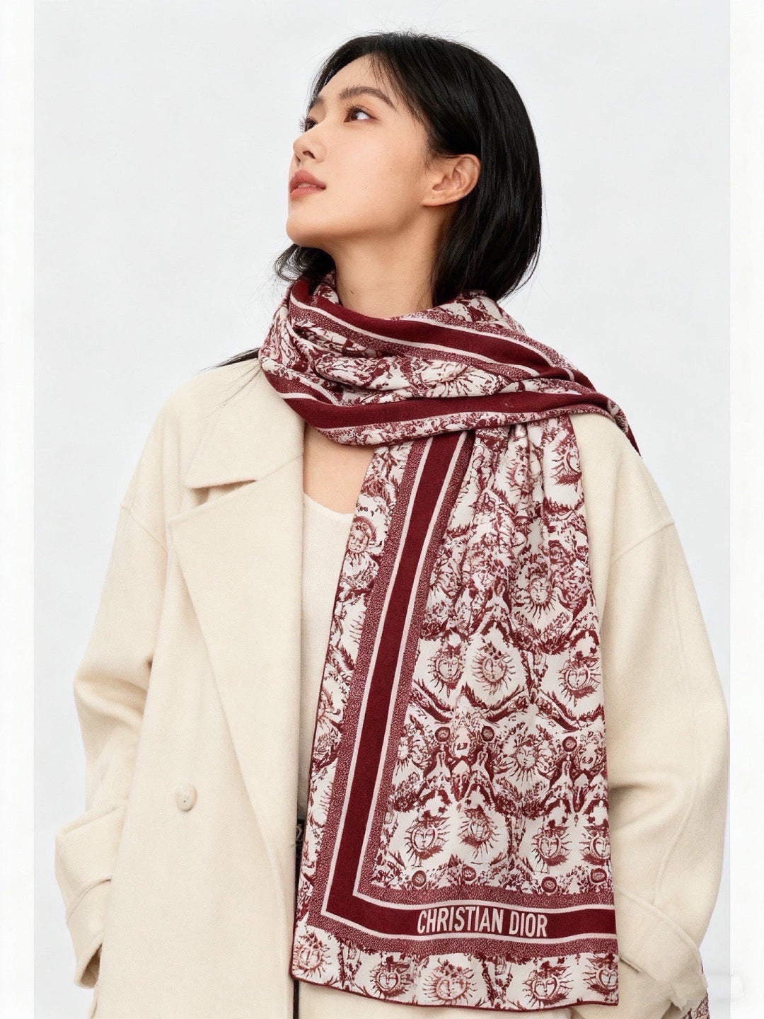 Dior 26s Scarf 140cm Silk & Cashmere 304710