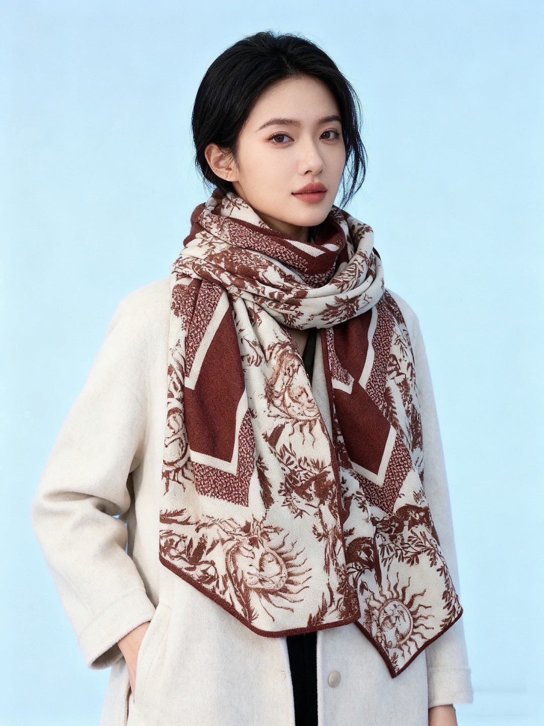 Dior 26s Scarf 140cm Silk & Cashmere 304710