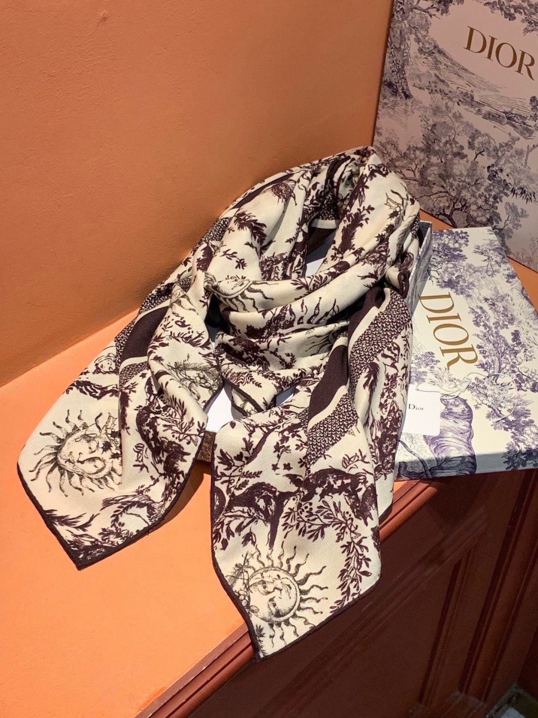 Dior 26s Scarf 140cm Silk & Cashmere 304711