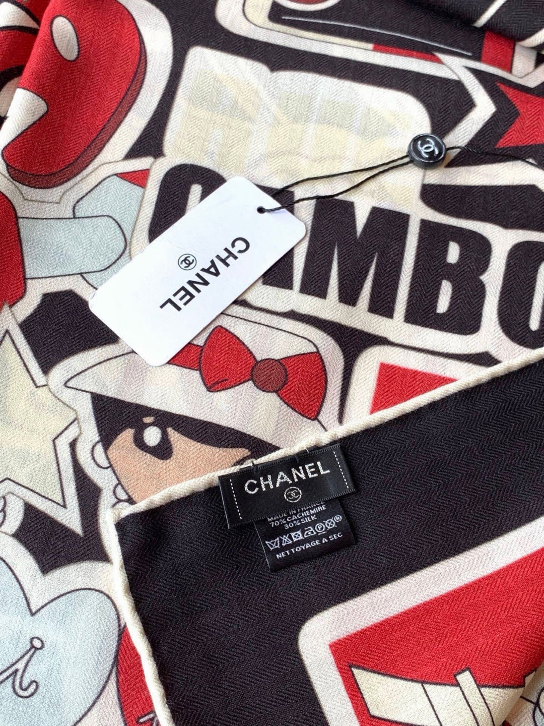 Chanel 26s Scarf 140 In Silk Cashmere 309866