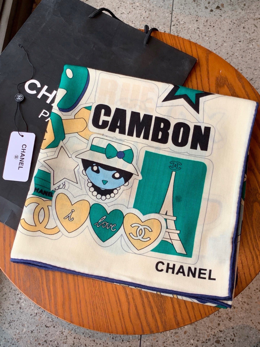 Chanel 26s Scarf 140 In Silk Cashmere 309868