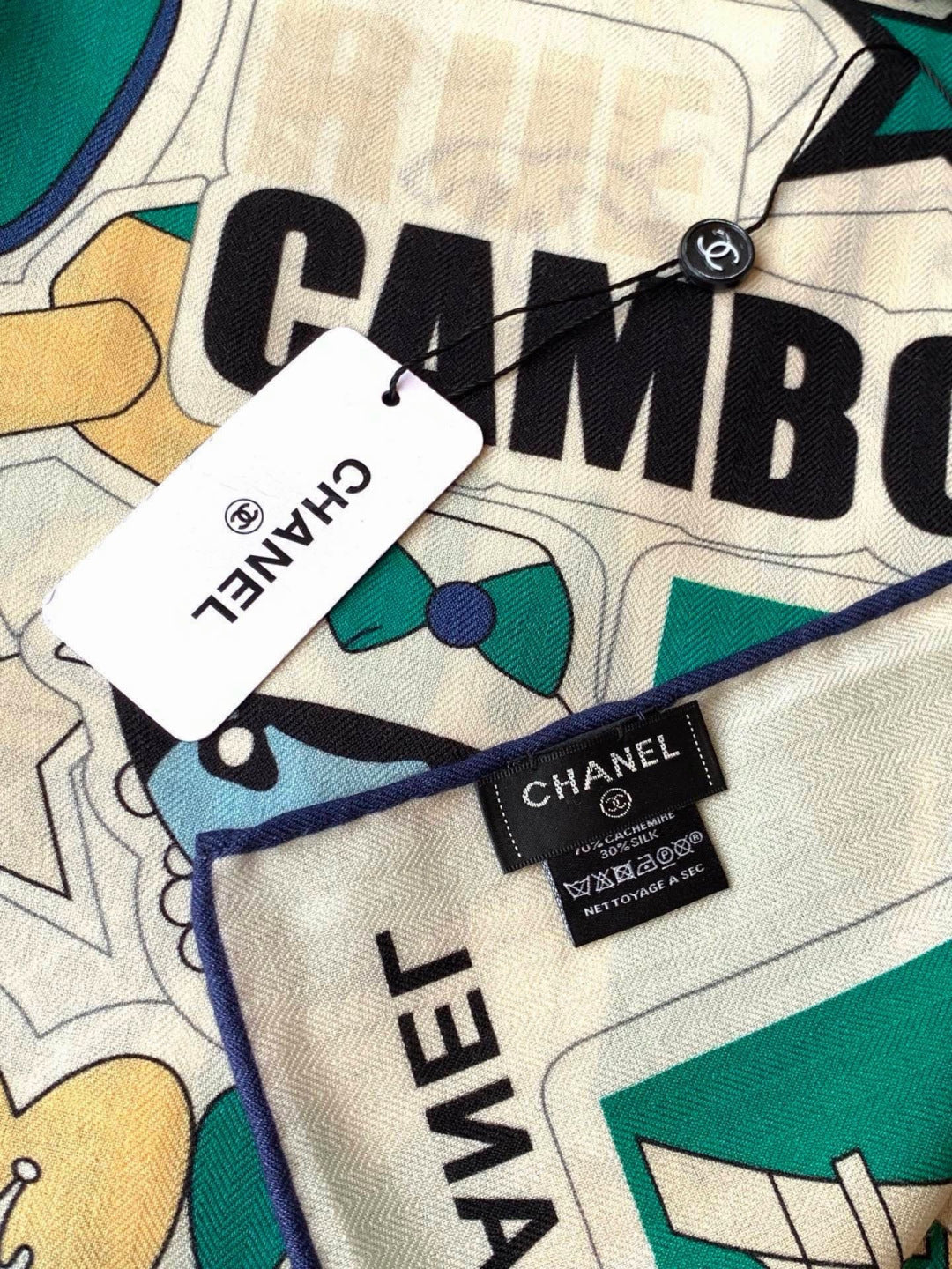 Chanel 26s Scarf 140 In Silk Cashmere 309868