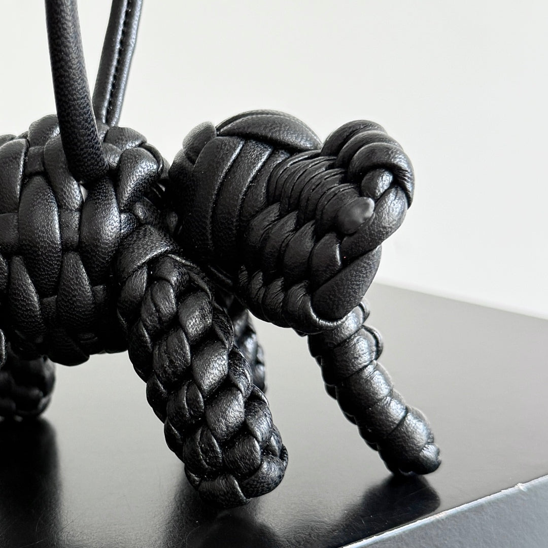 BV 25 Elephant Charm Black leather