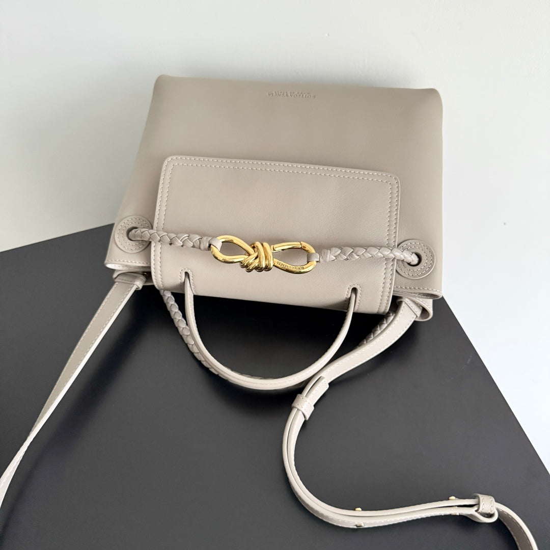 BV Ciao Ciao Bag 26cm In Limestone Leather