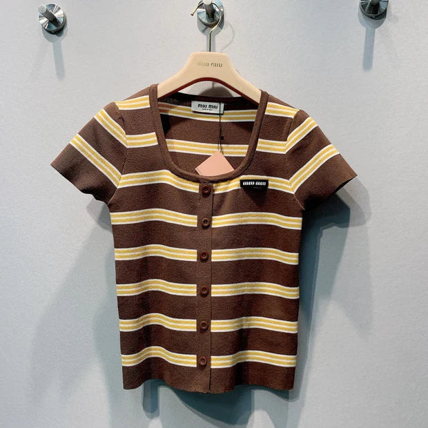 MiuMiu 2026 Shirt Brown Wool 395875