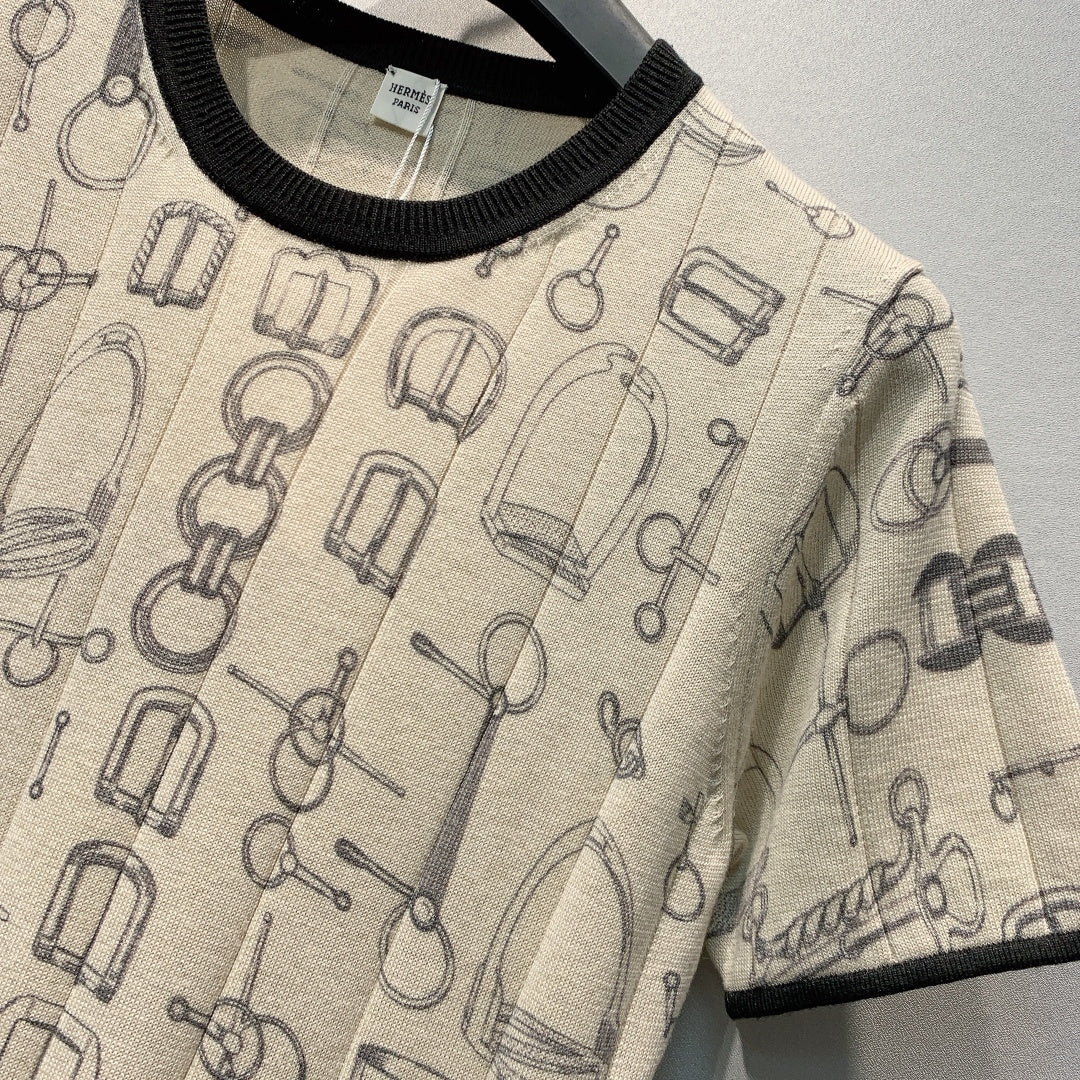 HM 26s Knit Short-Sleeve T-Shirt 406271