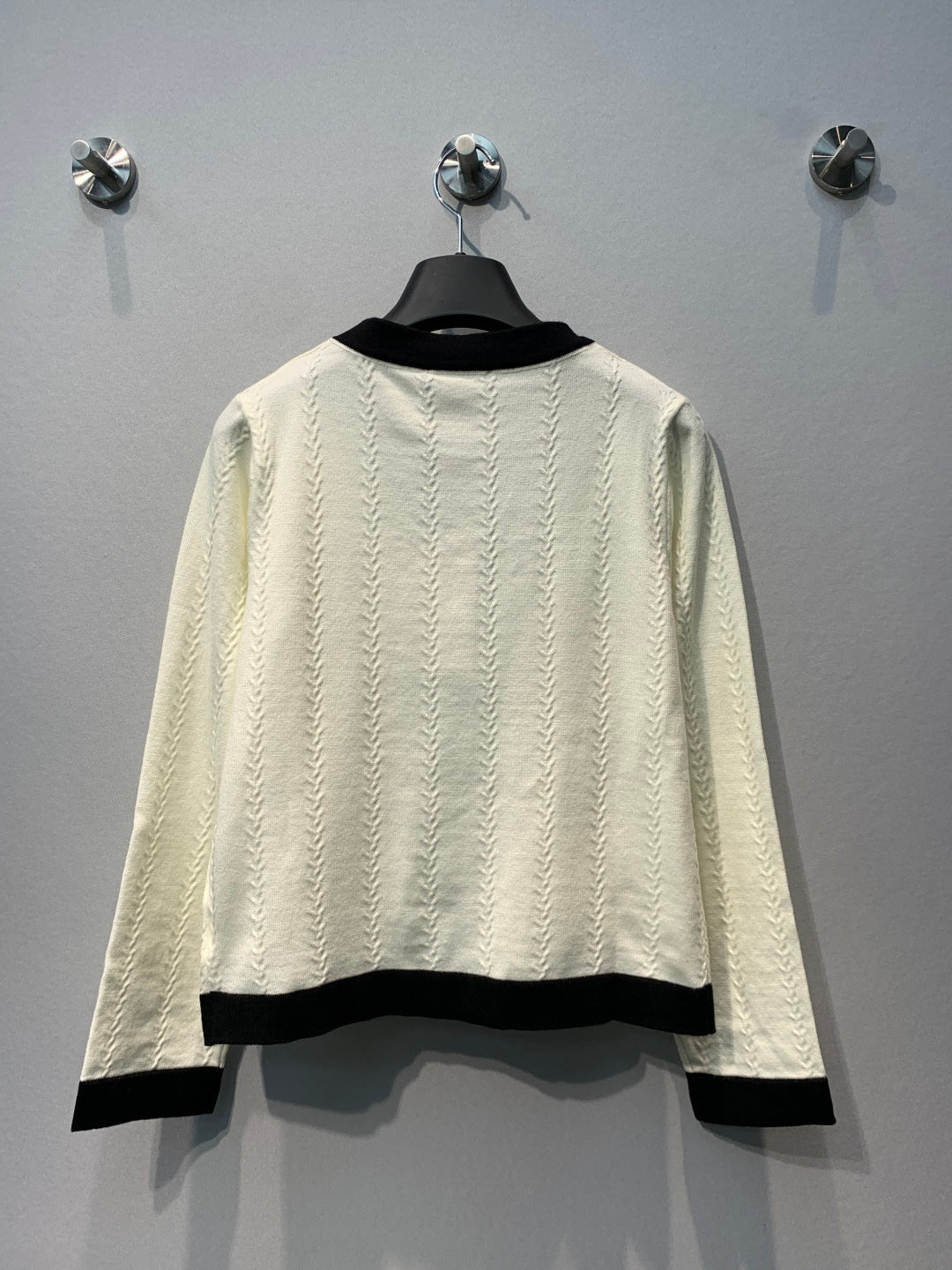 CC  26s Knit Cardigan Ivory Knitwear 416455