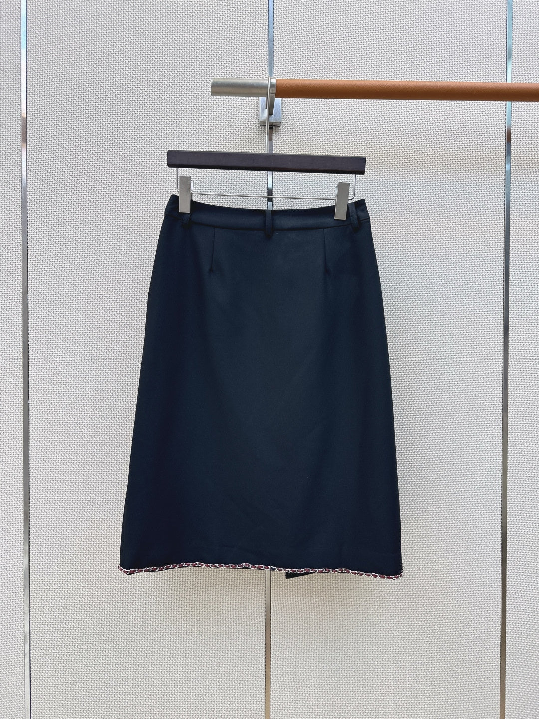 CC 26s Midi Skirt Black Wool Cotton Polyester 409107