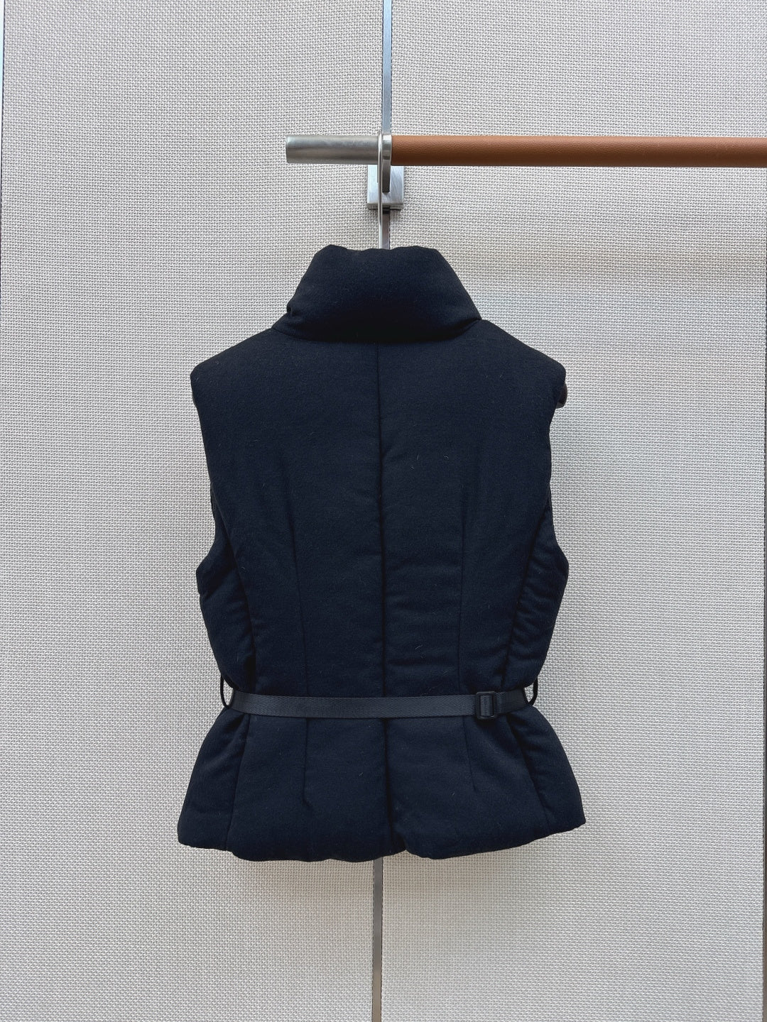 Prada 26s Loden Down Vest Black Down Filling 419335