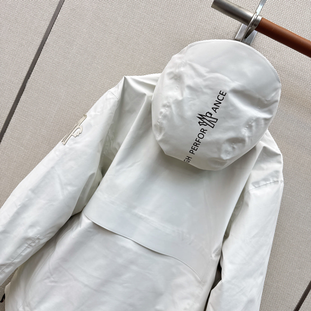 Moncler 26s Grenoble Ski Anorak Jacket White Polyester 429119