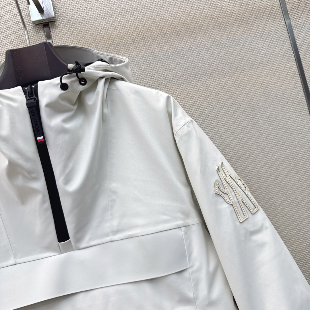 Moncler 26s Grenoble Ski Anorak Jacket White Polyester 429119