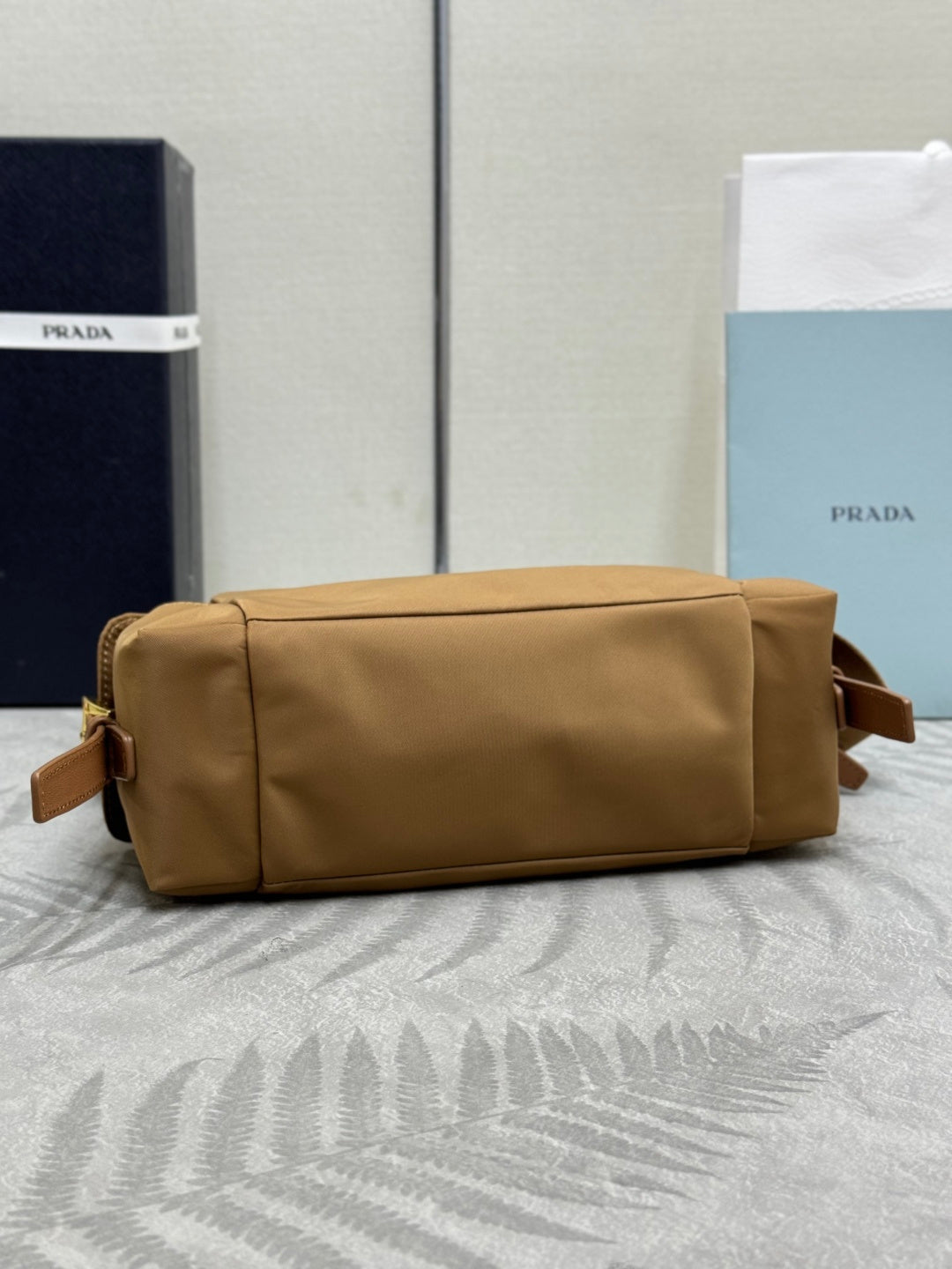 Prada 26s Small Explore Beige Re-Nylon 144439