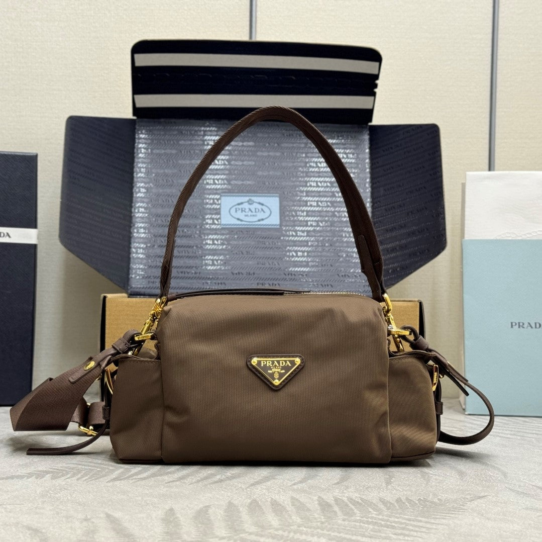 Prada 26s Small Explore Khaki Re-Nylon 144441