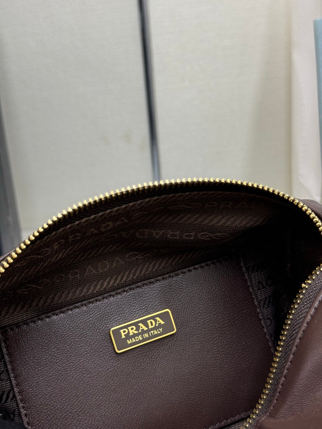 Prada 26s Small Explore Brown Leather 144436