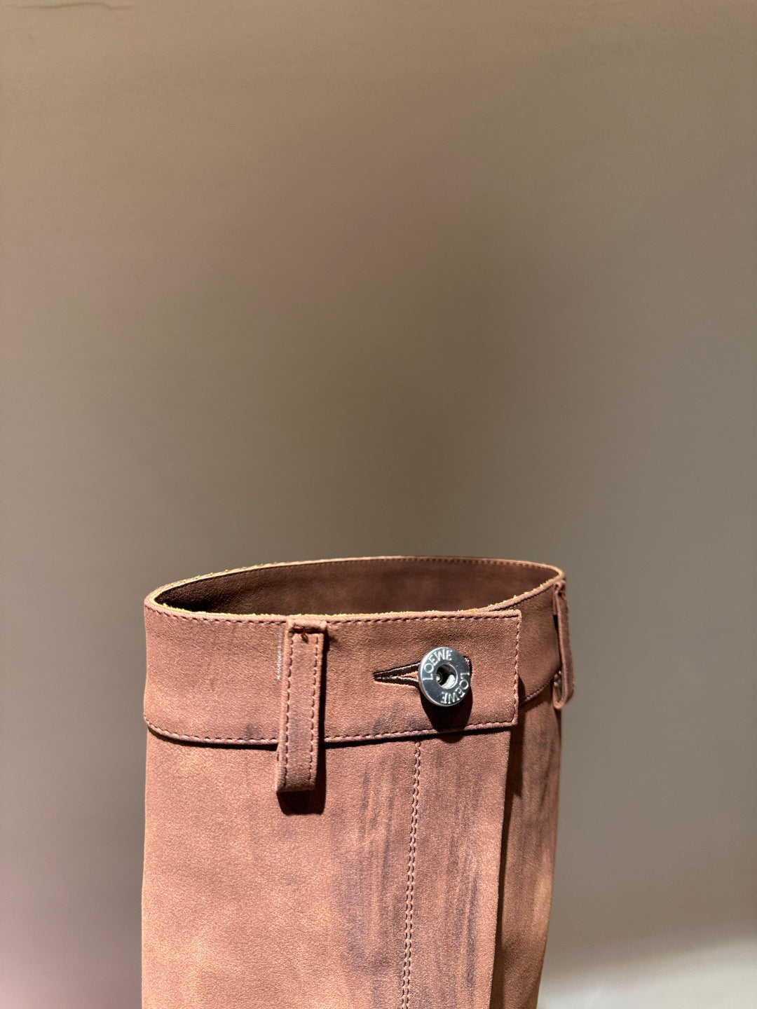 Loewe Toy Over Boots Brown Suede 524996