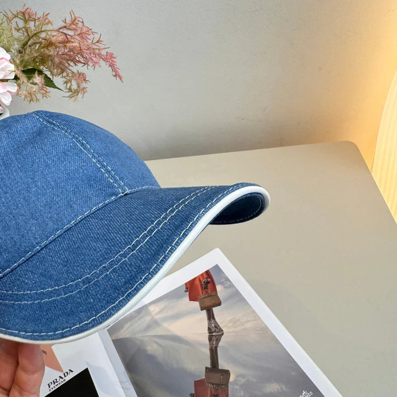 Miumiu Baseball Cap Denim Cotton 343799