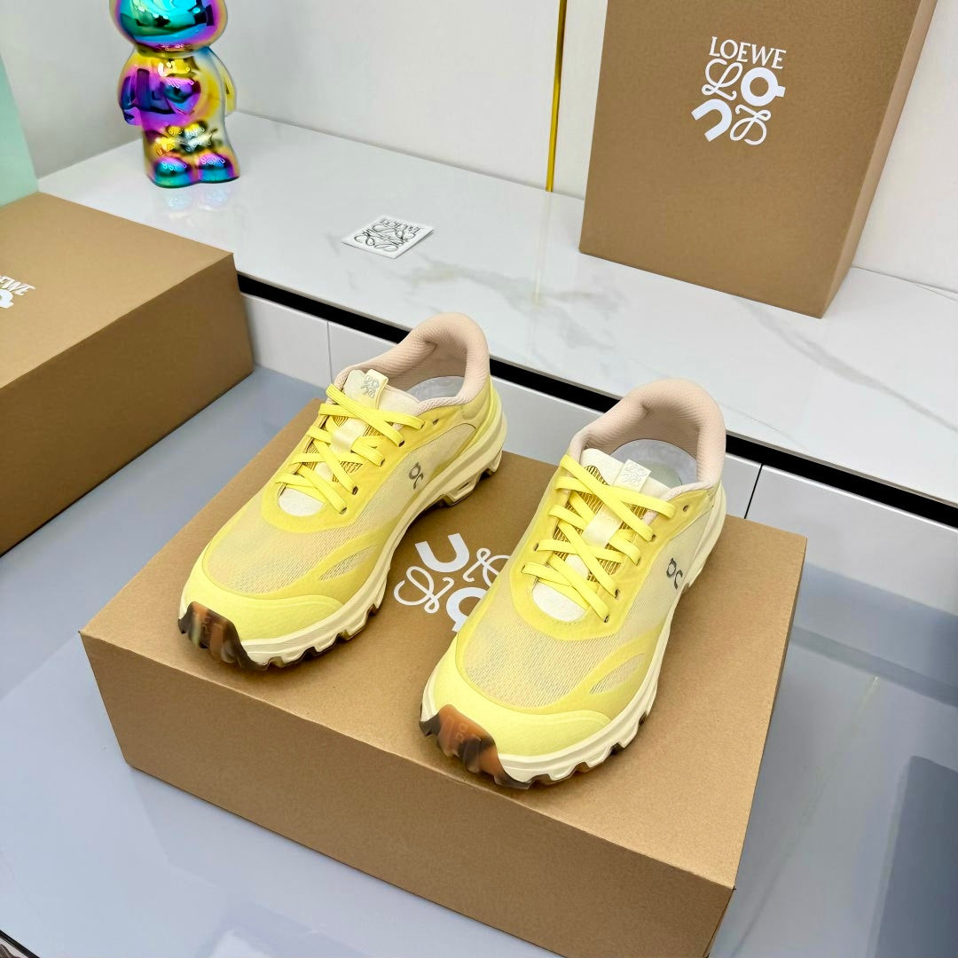 Loewe 26s Cloudsolo Sneakers Light Yellow Mesh