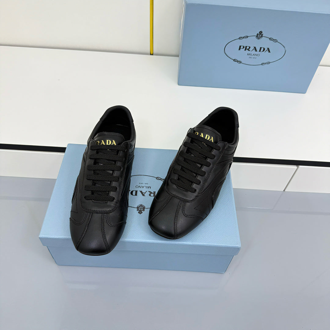 Prada 26s Montecarlo Re-Edition Sneakers Black Leather 986633