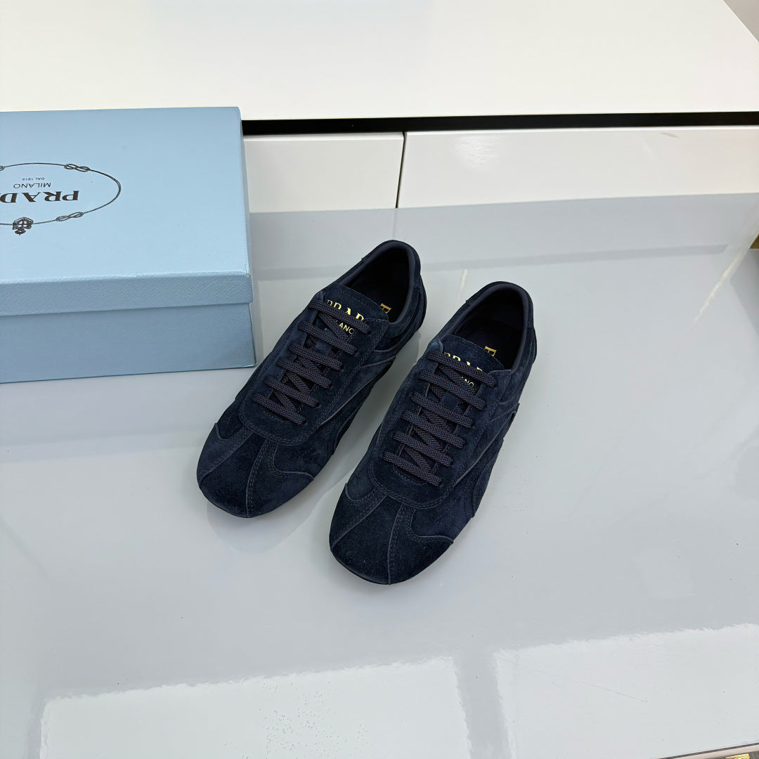 Prada 26s Montecarlo Re-Edition Sneakers Dark Blue Suede 986636