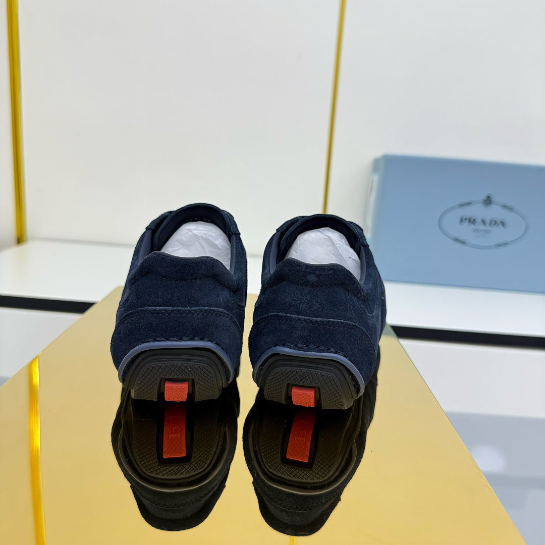 Prada 26s Montecarlo Re-Edition Sneakers Dark Blue Suede 986636