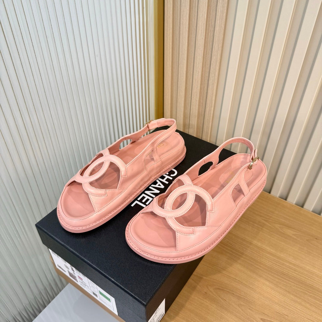 CC 26s Open-Toe Strappy Sandals Leather 986950