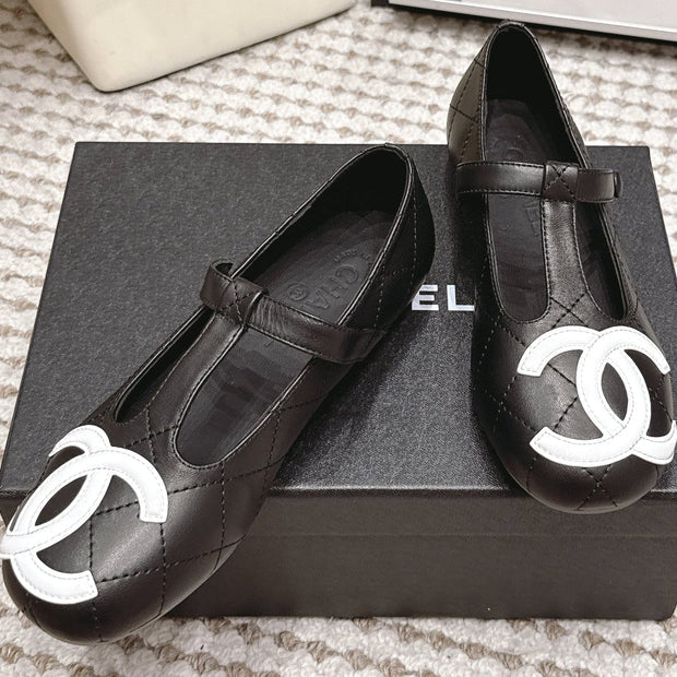 Chanel 2026 Mary Jane Quilted Flats Lambskin 930599