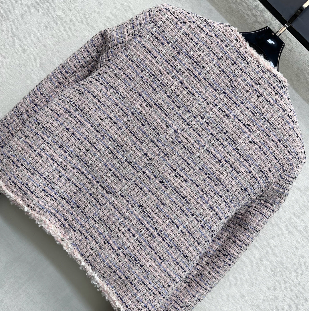 Chanel Classic Jacket Pink Tweed  341921