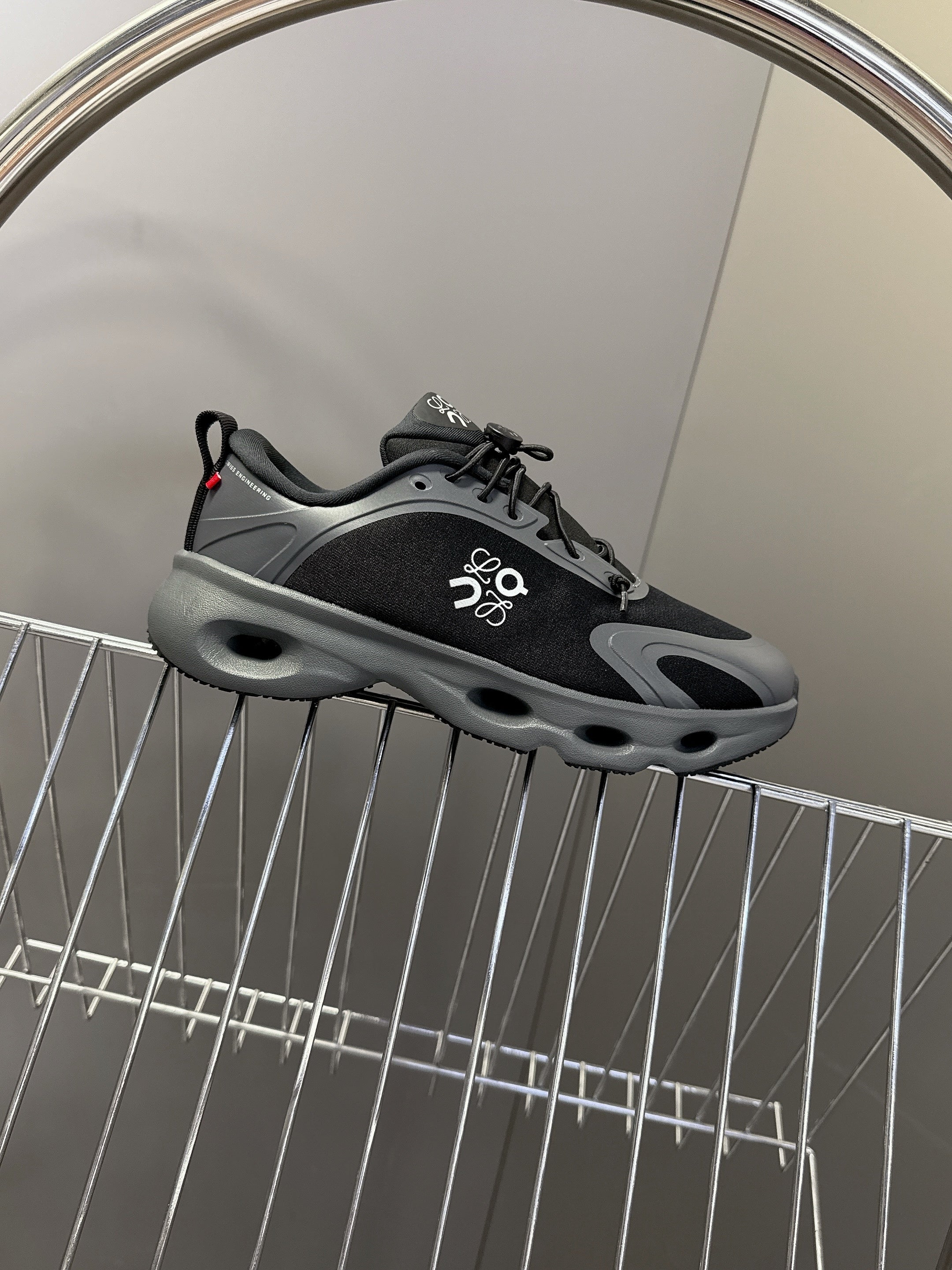 Loewe x On Cloudsolo Sneakers Black Polyester and Mesh 536839
