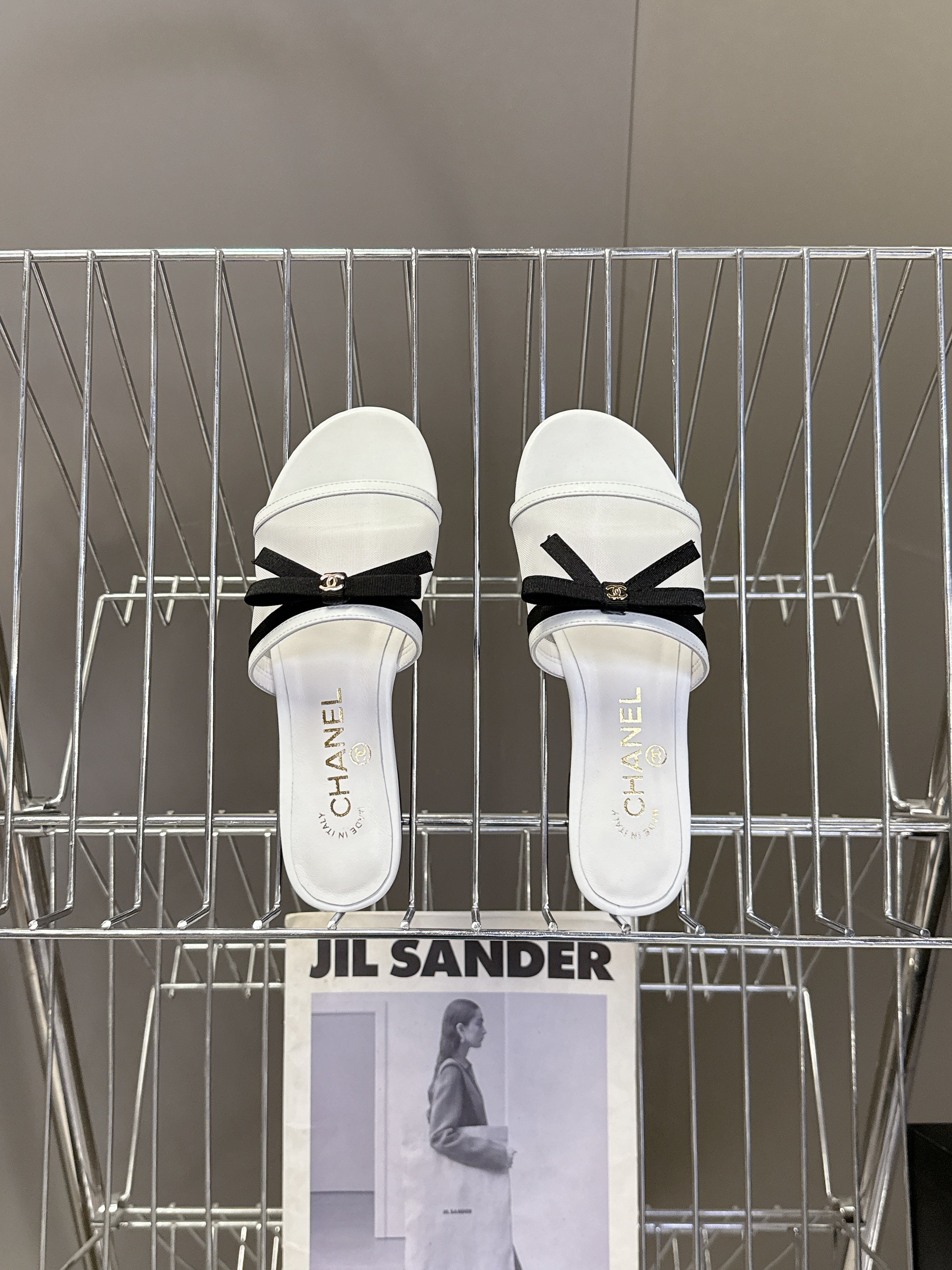CC Spring Summer 2026 Mules White Mesh Lambskin 635500