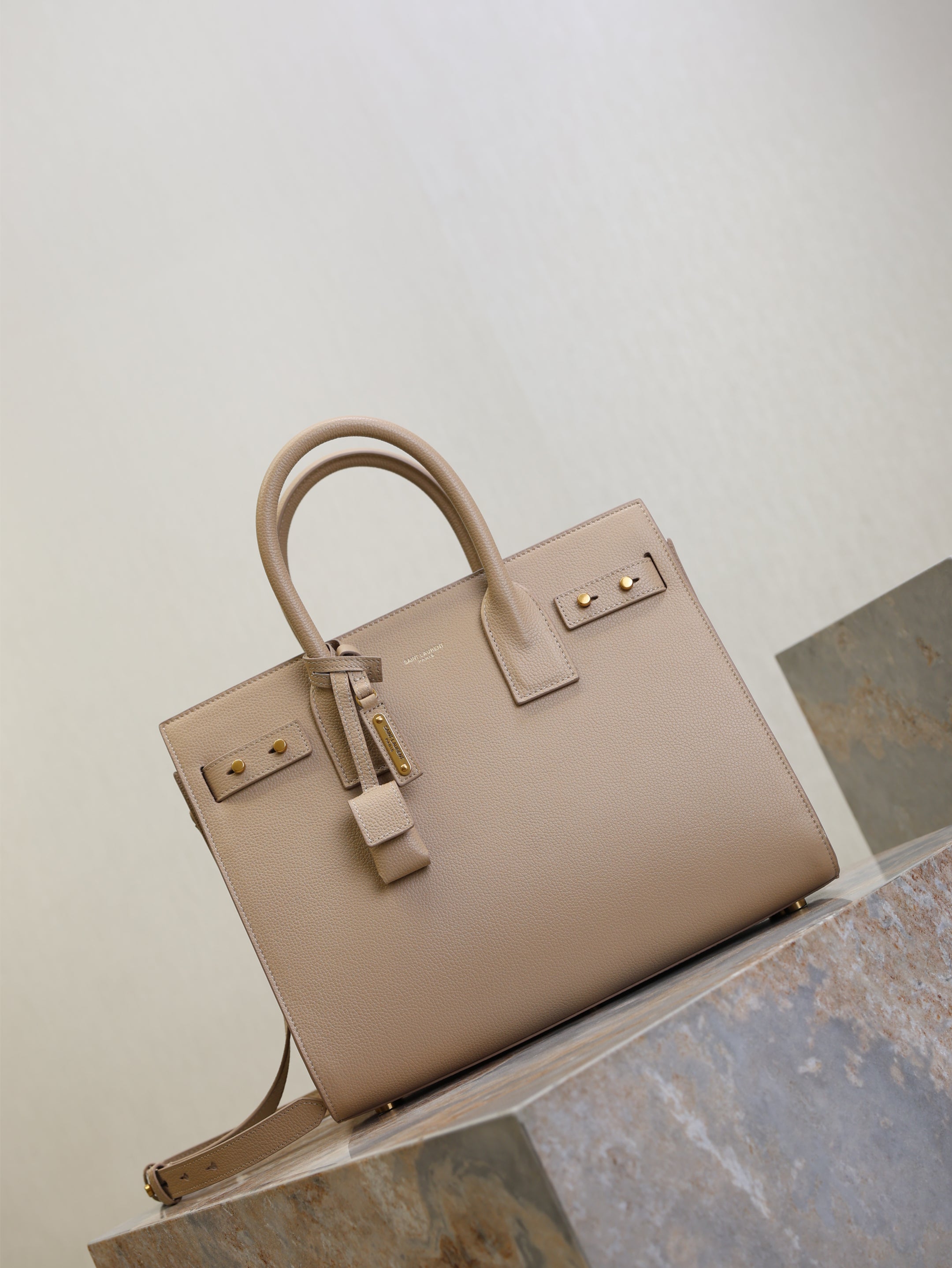 YSL Sac De Jour Nano 32cm Beige Cowhide GHW
