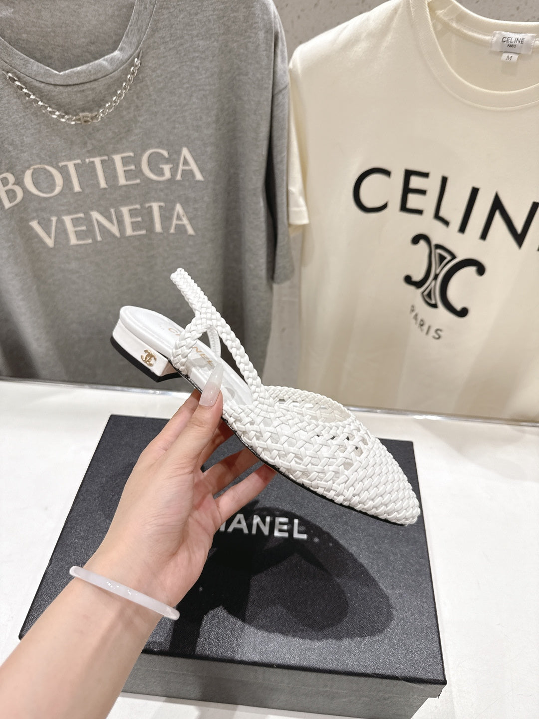 CC 26s Slingback Flat White Distinct Woven 888091