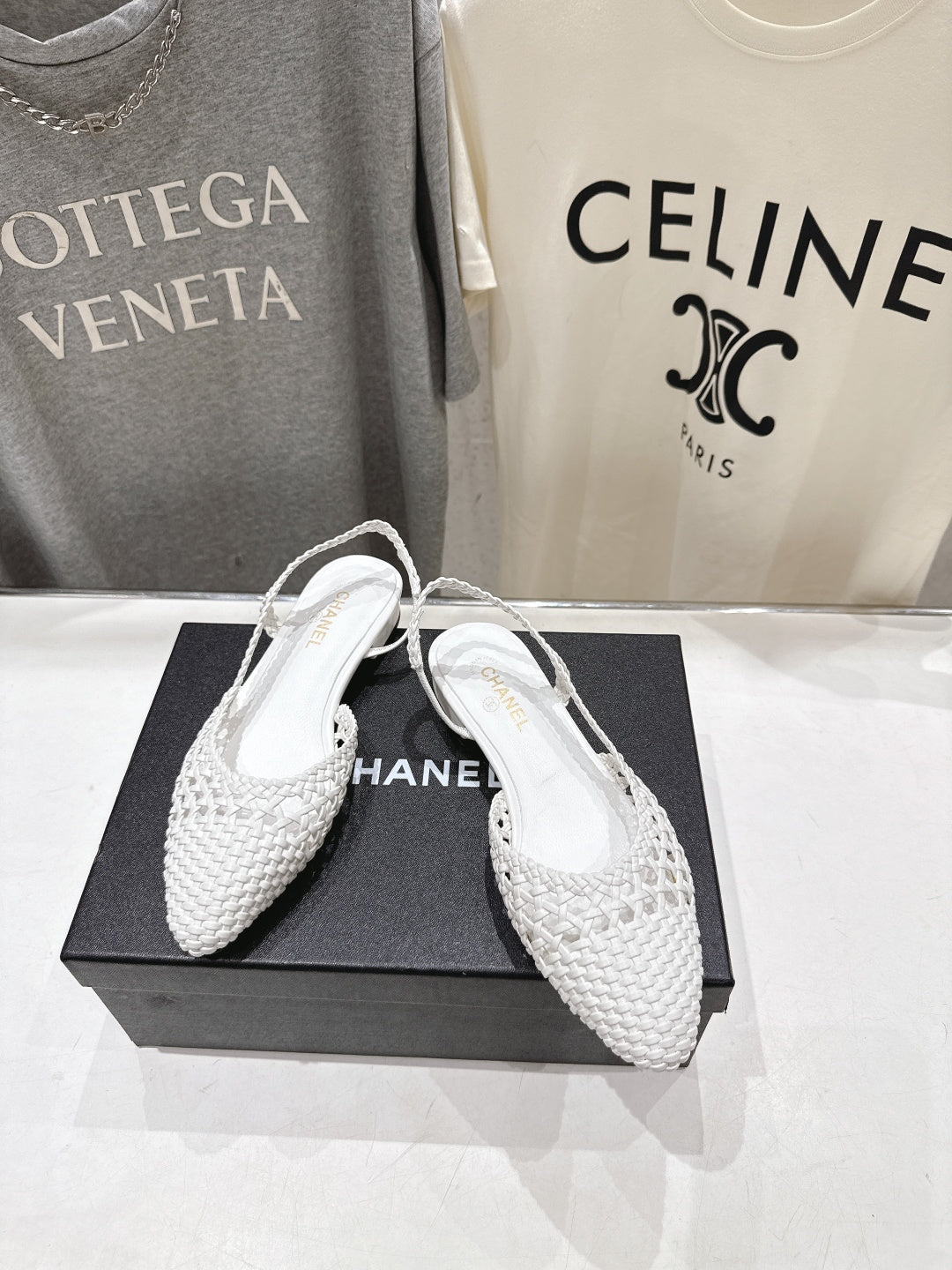 CC 26s Slingback Flat White Distinct Woven 888091