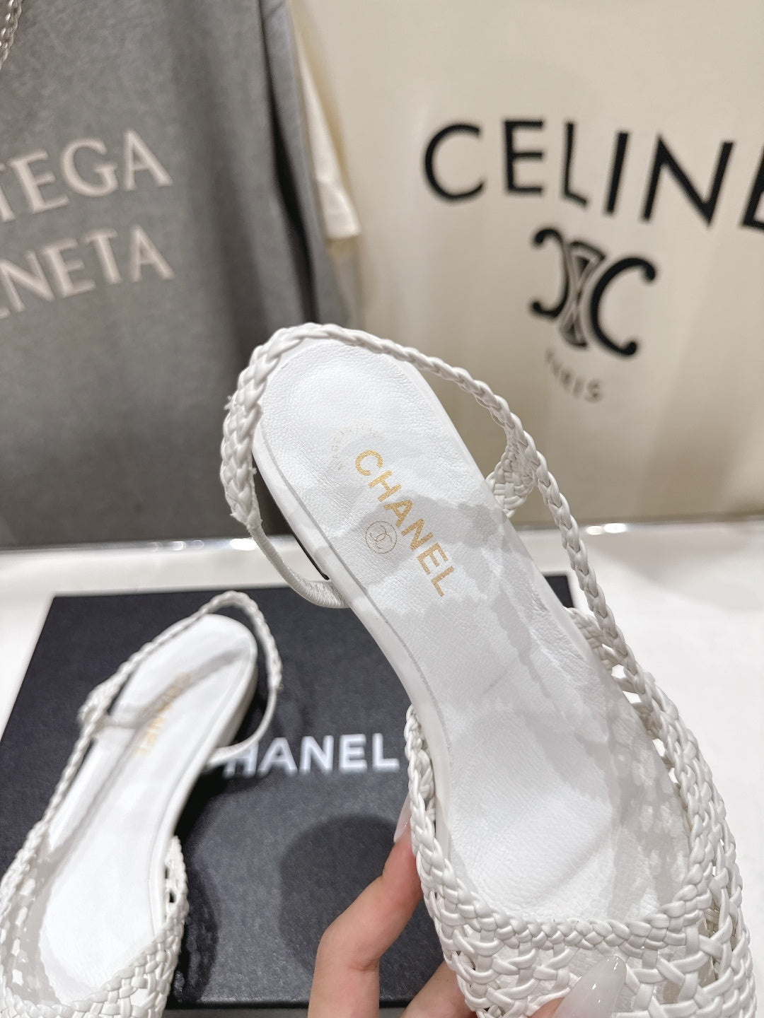 CC 26s Slingback Flat White Distinct Woven 888091